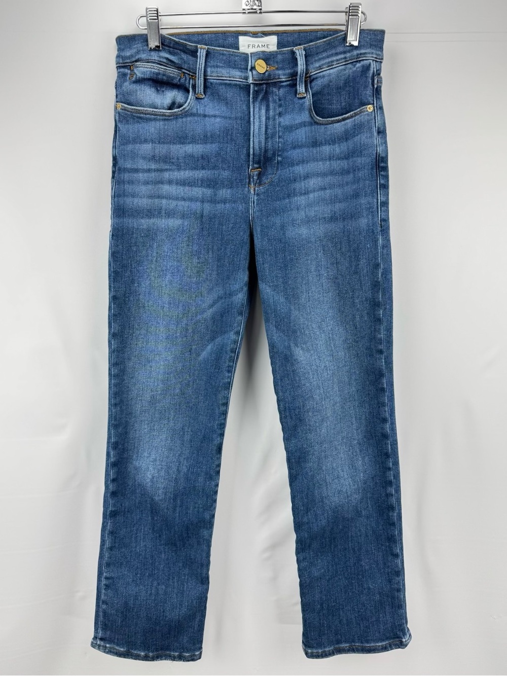 Frame Denim Blue Le High Straight-Leg Women's Jeans